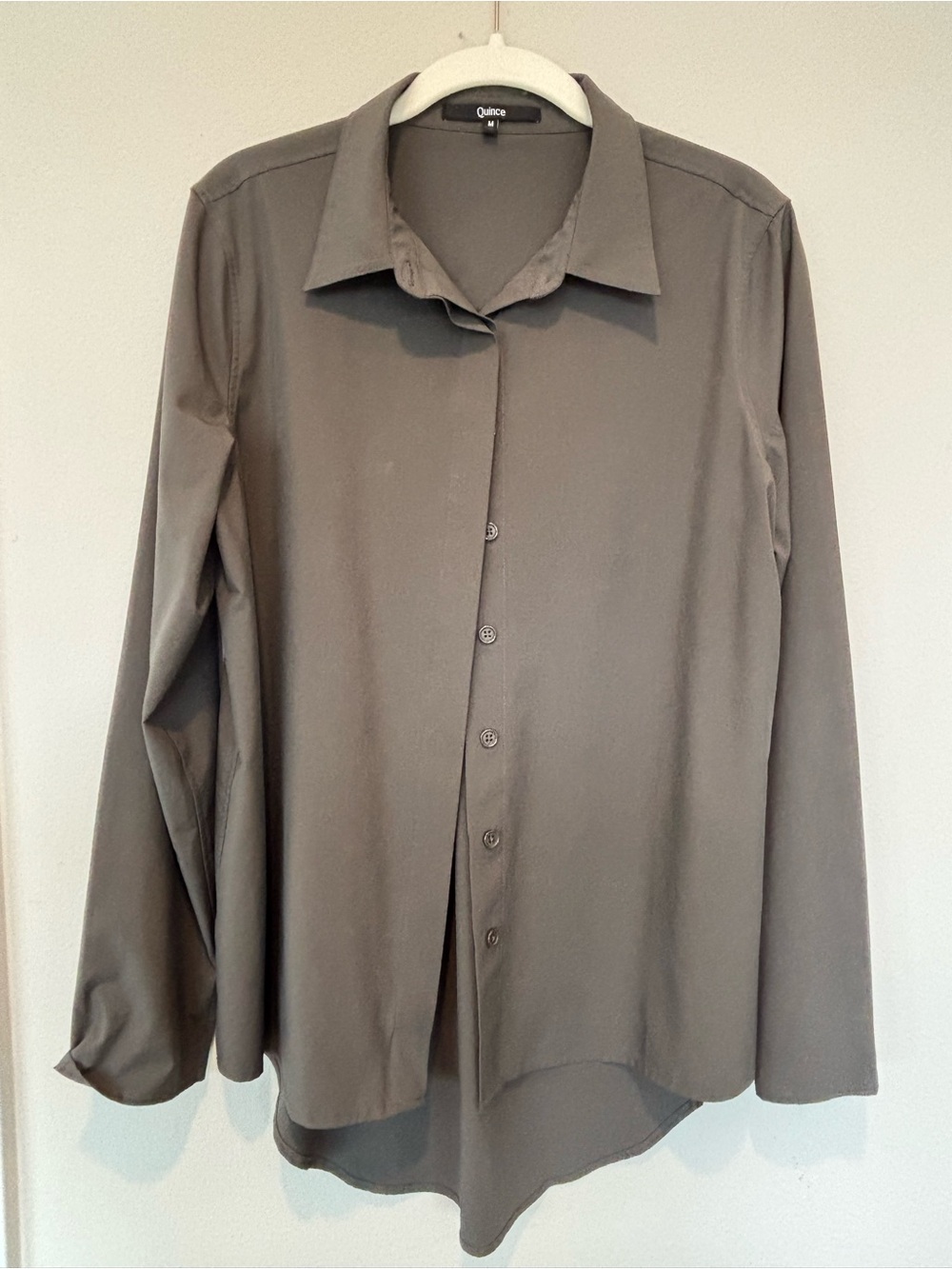 Quince Olive-Taupe Blouse - Picture 1 of 4